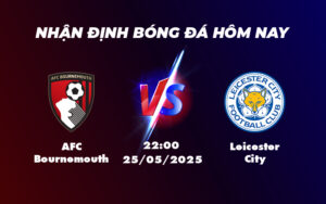 afc bournemouth leicester city 25 05 ngoai hang anh